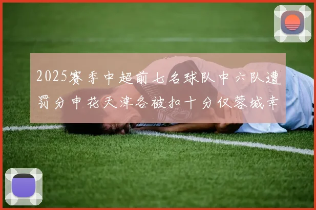2025赛季中超前七名球队中六队遭罚分申花天津各被扣十分仅蓉城幸免